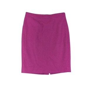 J Crew Factory Pink Wool Blend Pencil Skirt Size 10